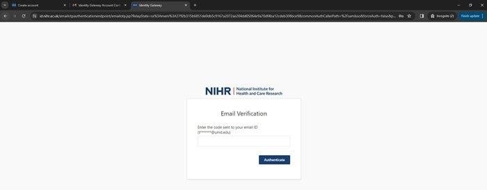 Nihr Rdncc Accessing the NIHR Learn account - College of Optometrists
